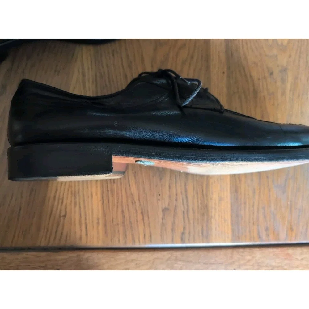 10.5 W Bostonian‎ Classic Men's Black Oxfords Dress Shoes Leather Lace Up 29561